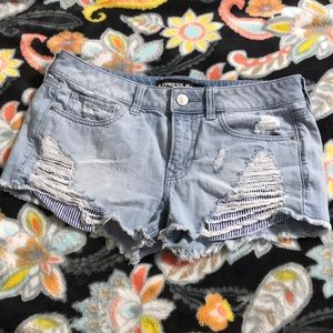 Denim shorts